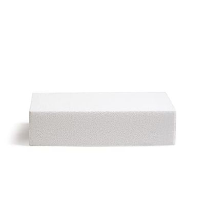 DECORA Retângulo de poliestireno 20 x 30 x 7,5 cm, poliéster, osso, 20 x 30 x 7,5 cm