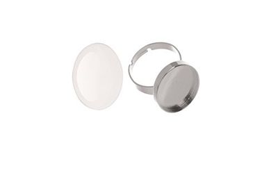 GLOREX Bague Ovale mehreres, Multicolore, 16 X 9 X 4 cm