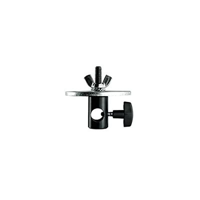 Manfrotto 179 Adattatore Rapidaptor 3/8" con Disco DM80, Nero
