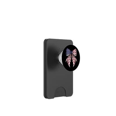 Hipopótamo Hipopótamo, 4 de julio, bandera estadounidense patriótica PopSockets PopWallet para MagSafe
