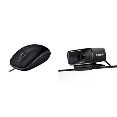 Logitech B110 Souris Filaire & Elgato Facecam MK.2 – Webcam Haut