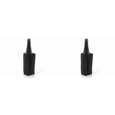 Vin Bouquet FIE 042 Housse glacière Noir 22,7 x 14,7 x 2,2 cm (Lot de 2)