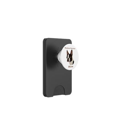 Boston Terrier Mamá PopSockets PopWallet para MagSafe