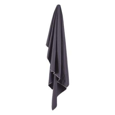 Lifeventure Hydrofibre ultralichte en compacte avontuurlijke sporthanddoek - super sneldrogend, zeer compact, grijs