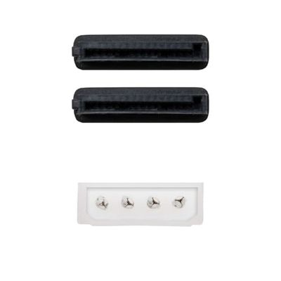 Cable SATA de alimentación 5.25" (Molex 4pin) a 2xSATA/H, longitud de 20 cm, ideal para conectar dispositivos SATA a fuentes de alimentación.