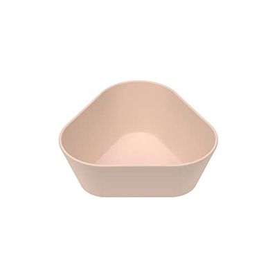 LÄSSIG Children's Bowl Without Melamine, BPA-Free, Made from biocomposite/Bowl geo, Powder Pink