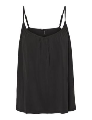 VERO MODA Damski top Vmfilli Singlet Ga Noos, czarny (Black Black), L