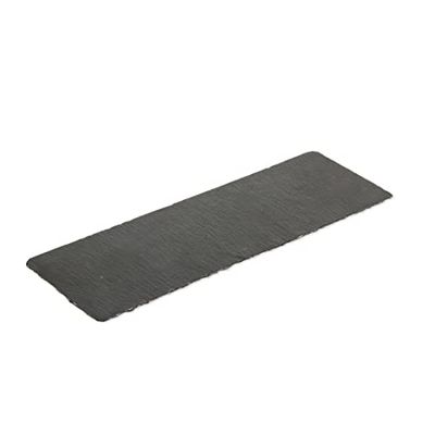 Olympia Lot de 4 plateaux rectangulaires en ardoise naturelle 300 x 100 mm