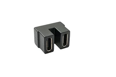 System-S Adaptateur USB 4 Type C Femelle vers Femelle U Turn Angle 180° 40 Gbit/s Câble USB 4.0