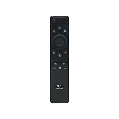 DCU TECNOLOGIC Samsung Smart LCD/LED-afstandsbediening, tv-afstandsbediening, compatibel met Smart LCD/LED Samsung, knop voor Netflix en Prime Video | Zwart