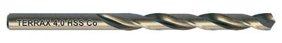 Ruko Terrax HSS-CO5 - Broce helicoidal, 4 mm, embalagem com 10 unidades