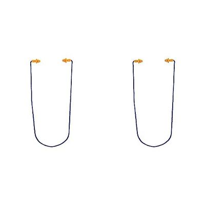 3M Paire de Bouchons d'Oreille Préformés avec Cordon (Lot de 2)
