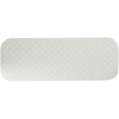 MSV Premium Douchemat, Badmat, Antibacterieel, Antislip Met Zuignappen, Wit, Geurend Naar Rozen, Ca. 36 x 97 cm, Wasbaar Op 60 Graden
