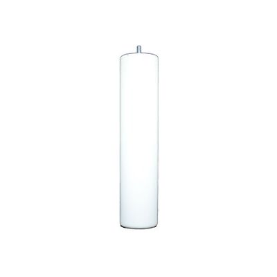 Fabrique de pés conjunto de 4 pernas de cama, madeira, lacado branco, 30 x 7 x 7 cm