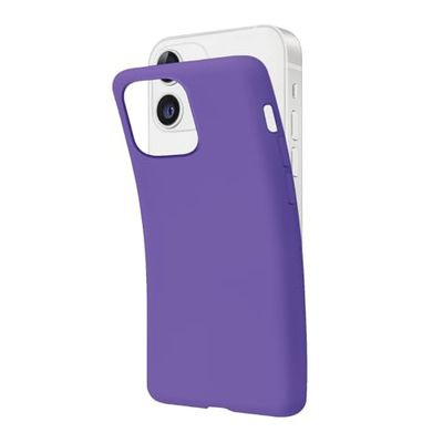 SBS Cover per iPhone 12/12 Pro Viola Pantone 2088 C, Custodia Morbida e Flessibile Antigraffio, Cover Sottile e Comoda da Tenere in Tasca, Custodia Compatibile con Ricarica Wireless