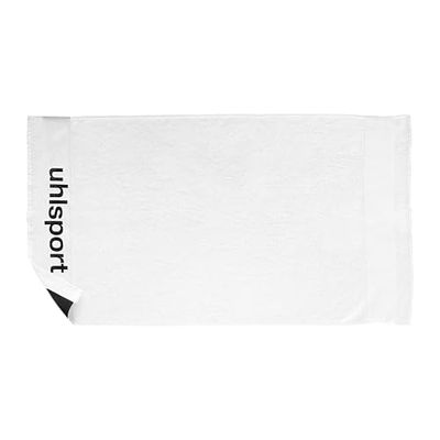uhlsport Asciugamano sportivo per bambini e adulti, bianco, 140 x 70 cm