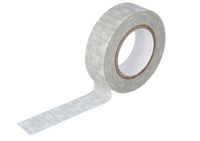 Masking Tape Washi Kleine, Bloem, Beige, 15 mm x 15 m.