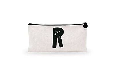 Bonamaison Digitally Printed Canvas Pencil Pouch with Zipper, Zipper Pencil Case for School, Canvas Pen Bag for Kids, Boys, Girls, 100% Cotton, Unisex, 1 Piece, 21x12 cm