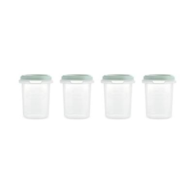 Miniland Set 4 Herméticos Mint 250ml. Pack de 4 herméticos graduados (250ml)