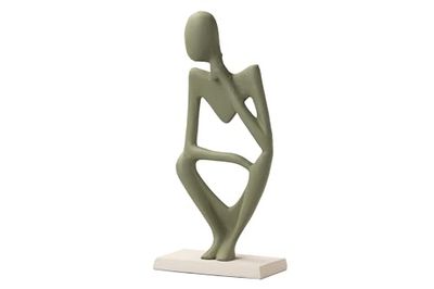 Adda Home Statuetta decorativa, in alluminio, 17 x 10 x 37 cm