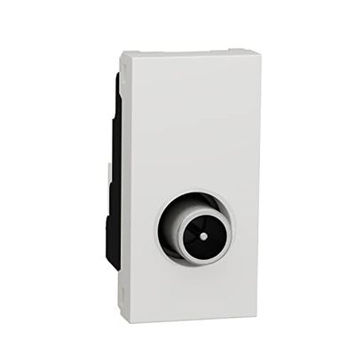 Unica - Presa televisiva - TV maschio - 1 mod, colore: Bianco