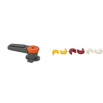 VAUDE Rail Hook Système de Fixation QMR 2.0 Mixte Adulte,Noir & Wheeled Equipment Attelle pour Crochet Mixte Adulte, Multicolore (Jaune/Rouge/Blanc)