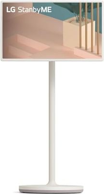 LG StanbyME - 27ART10 - Schermo personale da 27'' - Touchscreen orientabile Design a stelo con ruote, Monitor Portatile Touch Batteria Integrata con 3 ore di autonomia Wi-Fi WebOS 22, Screen Mirroring