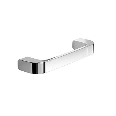 Gedy Outline Porta asciugamani bagno cromo 25 cm, Misure: 3X25,1X7 CM & 0,995 KG, Porta salviette in ottone, Cromall, resine termoplastiche, acciaio inox, Design Simone Micheli