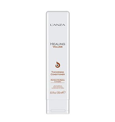 L'ANZA Healing Volume Thickening Condicionador de cabelo restaurante para volume e espessura de cabelos finos com queratina e extrato de bambu com efeito brilhante, 250 ml