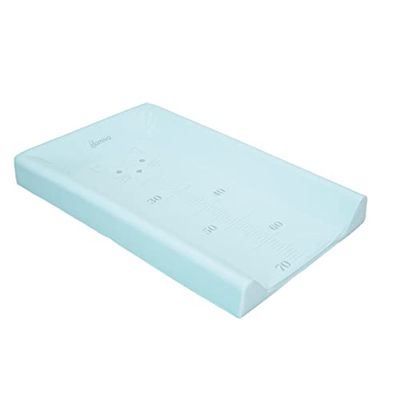 DOMIVA - Aankleedkussen van pvc, met opstaande rand, 50 x 80 cm, aqua
