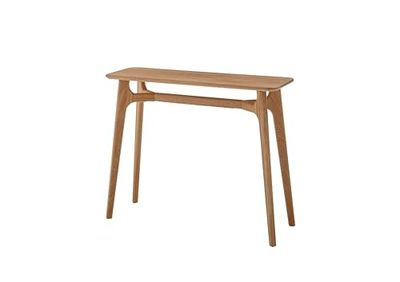 Robas Lund, Bantry Table Console en chêne Massif huilé Naturel 100 x 80 x 35 cm