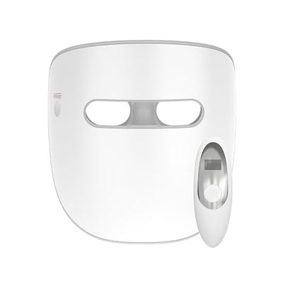 TensCare Glomask Therapeutisch masker met blauw, rood en infrarood licht voor verjonging van de huid, vermindert acne, rimpels en littekens, verbetert de elasticiteit en uitstraling van de huid