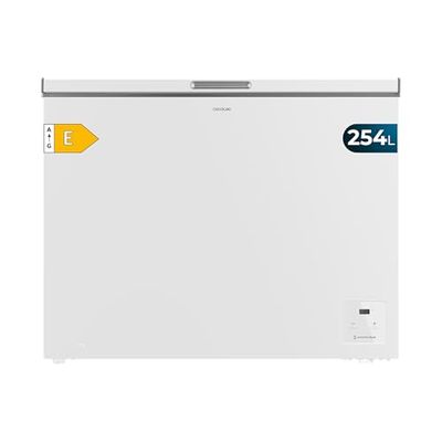 Cecotec Congelador Horizontal 254L Bolero CoolMarket Chest 254 White E. Función Dual: Frigorífico o Congelador, Inverter Plus, Bajo Consumo, Fast Freezing, Control Sencillo, Bloqueo Infantil
