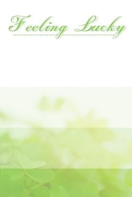 Feeling Lucky: Light Green Pastel Lined Journal Notebook, Feeling Lucky, Simple notebook journal for girls and women, 120 white pages lined, 6 x 9 in.
