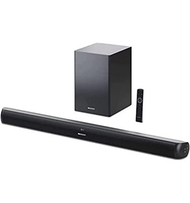 Sharp HT-SBW202 2.1 200W SOUNDBAR CON SUBWOOFER WIRELESS, BLUETOOTH 4.2, HDMI ACR-CEC, AUDIO OTTICO, INGRESS AUX, TELECOMANDO, NERO