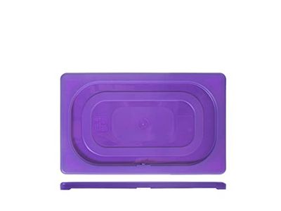 H&H Coperchio in Polipropilene Viola per Gastronorm GN1/4 Made in Italy