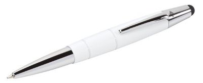Wedo 26125000 - Lápiz táctil y bolígrafo con Mina de Gran Capacidad, Color Blanco