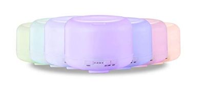 TEMPO DI SALDI Aroma-diffuser 300 ml met ledverlichting 7 kleuren en timer luchtbevochtiger