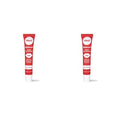 Indeed Labs Hydraluron+ Tinted Lip Treatment, Red, 9 ml (Pack of 2)
