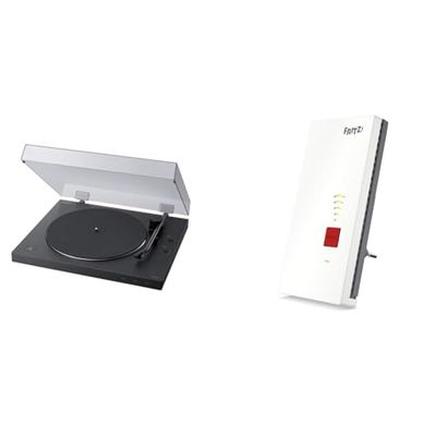 Sony PS-LX310BT Preamplificatore fono giradischi Bluetooth e AVM Fritz!WLAN Mesh Repeater 2400 dual WLAN AC + N fino a 1.733 MBit/s 5GHz + 600 MBit/s2, 4 GHz