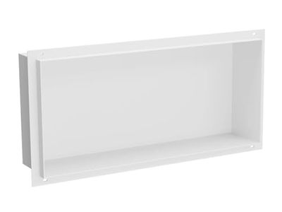 Mexen Étagère encastrable sans collerette 45x20 cm en Acier Inoxydable X-Wall-NR - Blanc - 1921452010