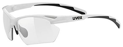 uvex sportstyle 802 V small - sportglasögon för dam och herr - självtonande - imskydd - white/smoke - one size