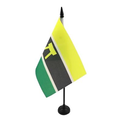 AZ FLAG Bandiera da Tavolo Ashanti di Ghana 21x14cm - Piccola BANDIERINA Ashanti 14 x 21 cm