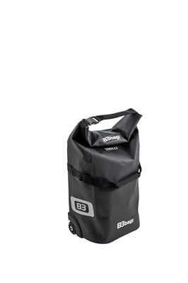 B&W Bike.cases torba rowerowa B3 bag (kolor czarny, z 2 kółkami + uchwyt teleskopowy, wytrzymały materiał, wodoszczelny, maks. obciążenie 15 kg) 104994