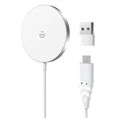 Snelle MagSafe-oplader voor iPhone, draadloos opladen, sneller dan het originele inductieve laadstation voor iPhone 12/13/14/15-series en AirPods magnetische draadloze oplader