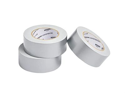 AmazonCommercial Advanced Strength Duct Tape, 1.88-inch by 45-yard, Silver, 3-Pack