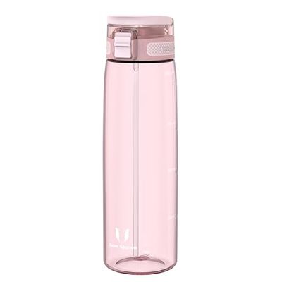 Super Sparrow Borraccia - 1 Litro - TouchSip Sportiva Bottiglia - Tritan Senza BPA, a Prova di Perdite - Borracce con Cannuccia Ideale per Scuola e Sport
