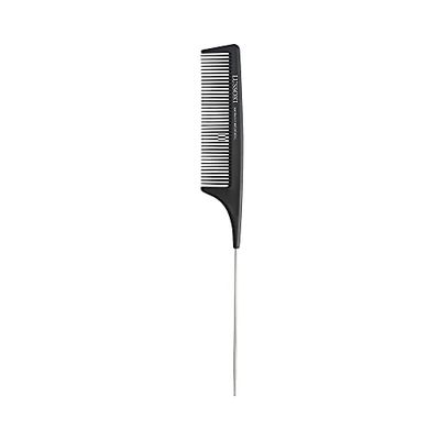 T4B LUSSONI Peigne à manche antistatique et incassable en carbone avec dents fines et dents de séparation (300)