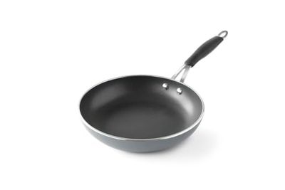HENDI Sartén de freír, apto para todas las fuentes de calor y hornos hasta 260 °C, recubrimiento antiadherente, mango remachado muy cómodo, base 180 mm, diámetro 240x(h) 50 mm, aluminio