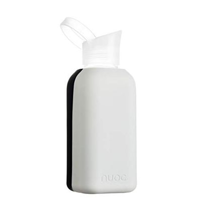 Bottiglia d'acqua vetro | 500 ml | Borraccia in vetro riutilizzabile borosilicato | Custodie silicone | Senza BPA